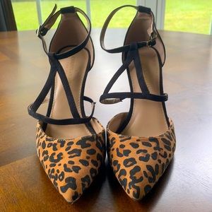 Leopard Heels with Ankle Straps